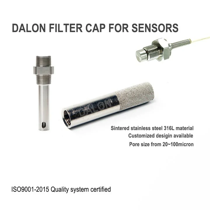  sintered filter - STEEL FILTER CAP 3.8X8.7X15 35MICRON